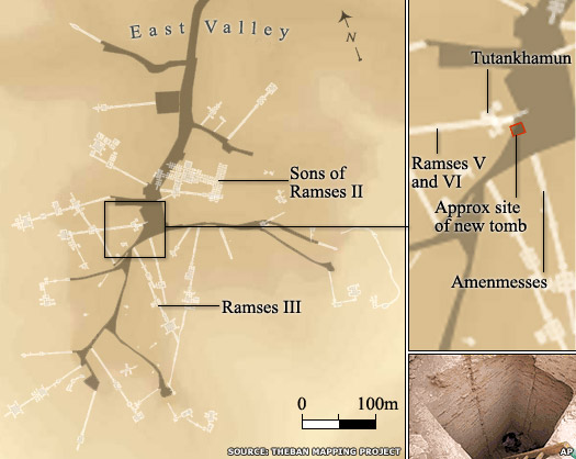 Map of the Valley of the Kings