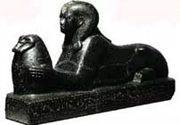 Nubian sphinx from the kingdom of kush