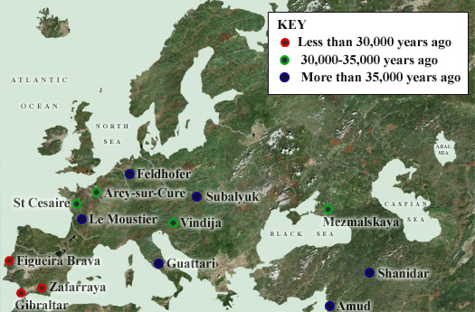 Neanderthal Sites