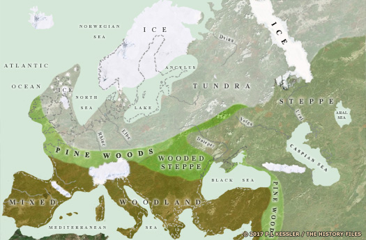 Ice ages map