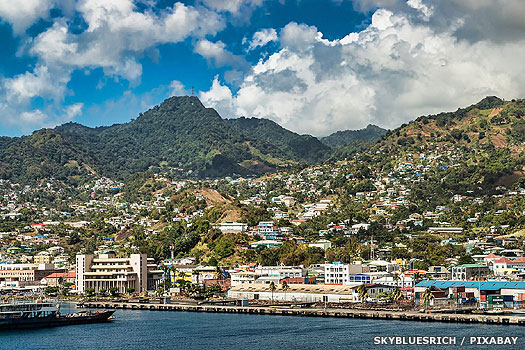 Kingstown, capital of St Vincent and the Grenadines, Caribbean