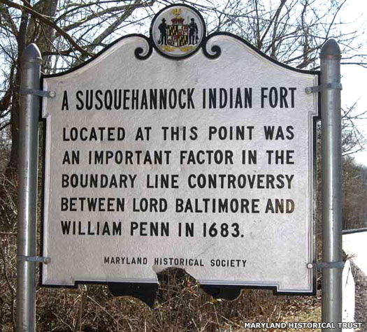 Maryland Susquehannock sign