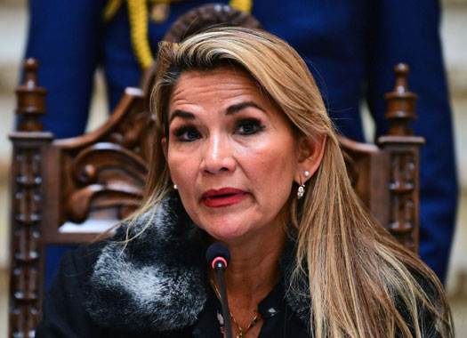 Interim president of Bolivia, Jeanine Áñez