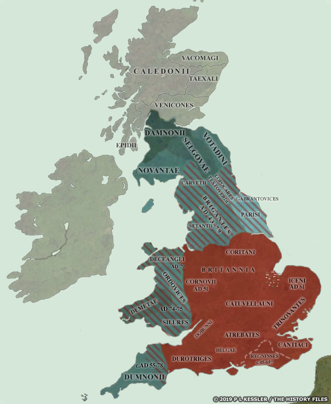 Sequential Maps of Roman Britain AD 43-410