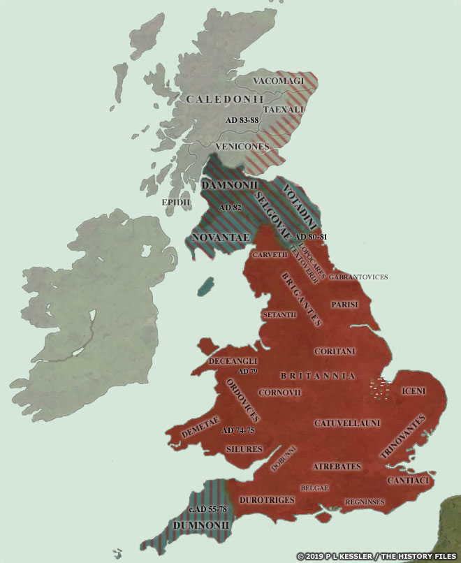 Map of Britain AD 80
