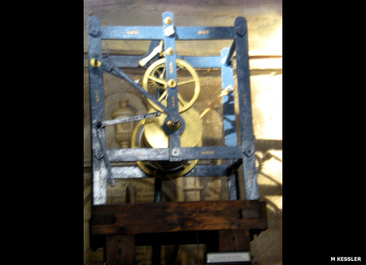 Chiming clocks mechanism at Peterborough Cathedral