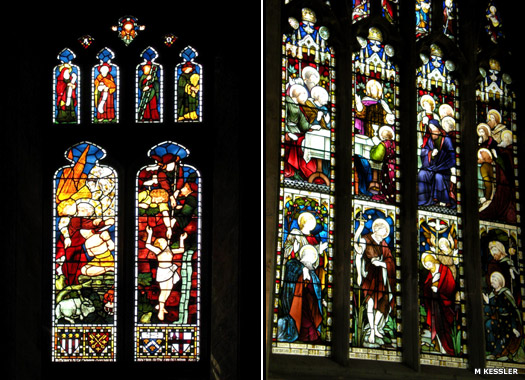 Stained glass windows at Peterborough Cathedral