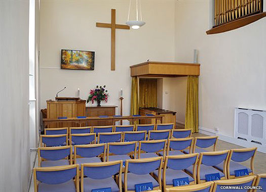 Kernow Chapel, Penmount Crematorium, Truro, Cornwall