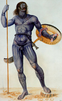 Traditional Pictish warrior