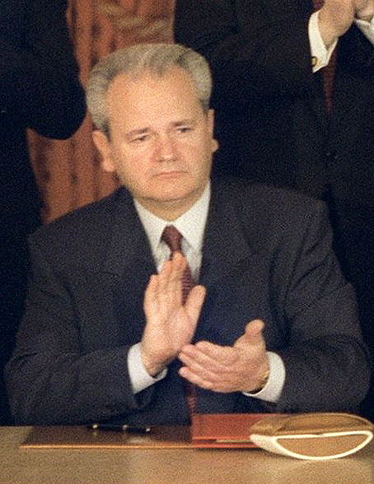 Slobodan Milošević, president of Serbia and Yugoslavia
