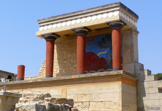 The Minoan palace of Knossos on Crete