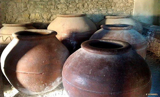 Ceramic pots on Cyprus