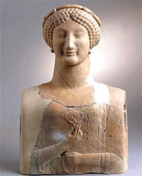 Greek figure of a woman from 500BC