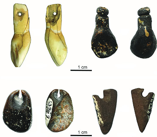 Palaeolithic pendants from western Georgia