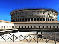 3D model of the colosseum in Rome