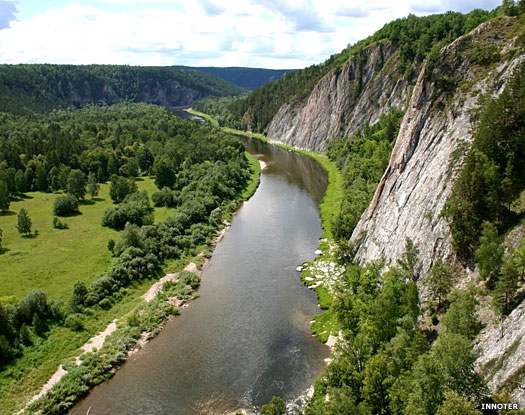 River Belaia in the southern Urals