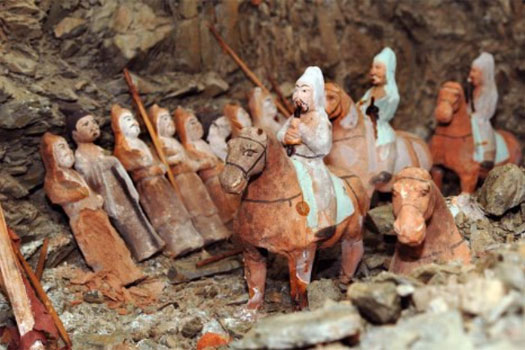 Gokturk mounted figurines