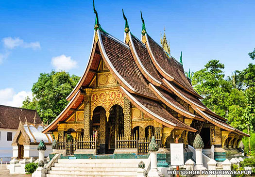 Wat Xiengthong temple in Luang Prabang, Laos