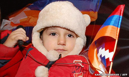 A young resident of Nagorno-Karabakh in 2006
