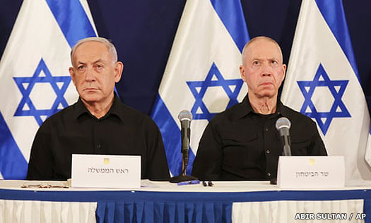 Netanyahu and Gallant of Israel in May 2024