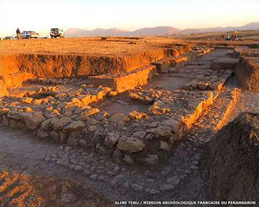 The archaeological site at Kunara in Kurdistan